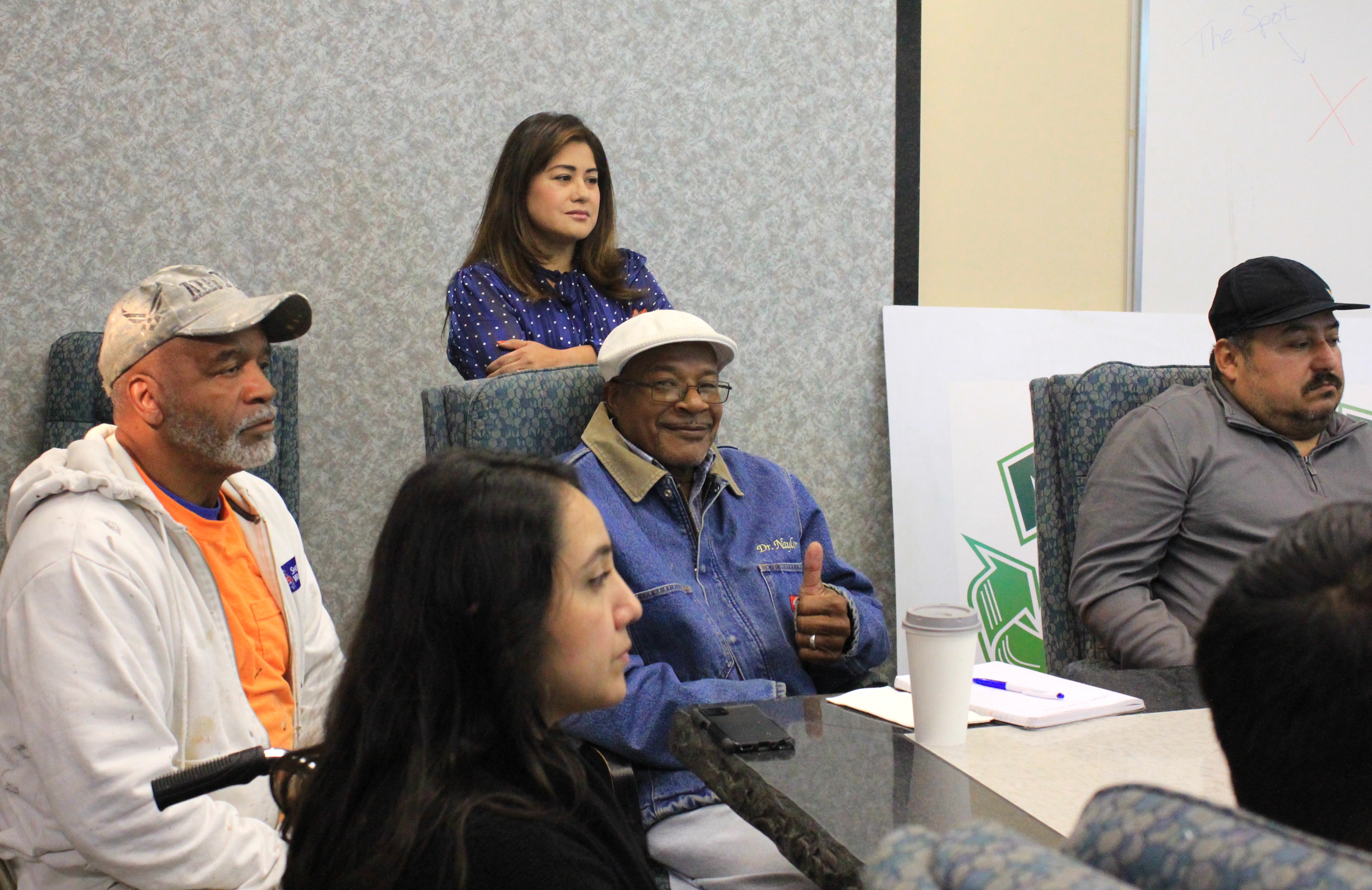 Army Veteran business owner Donald Smith giving our workshop a thumbs up!